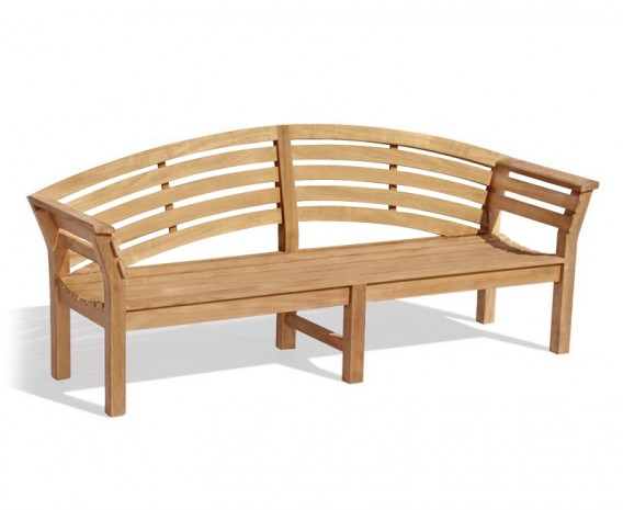 Wellington Teak 4 Seater Garden Bench - 1.95m