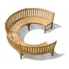 Marlow Teak 3/4 Curved Garden Bench