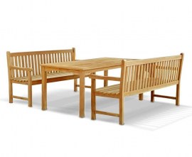 Hampton Teak Bench Dining Set