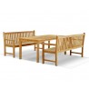 Hampton Teak Bench Dining Set