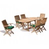 Oxburgh Curzon Single Leaf Extending Table & 6 Cannes Armchairs
