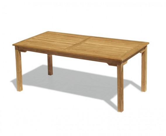 Hampton Teak Rectangular Garden Dining Table - 1.8m