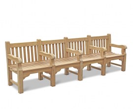 Gladstone Heavy Duty Park Bench with Arms - 3m