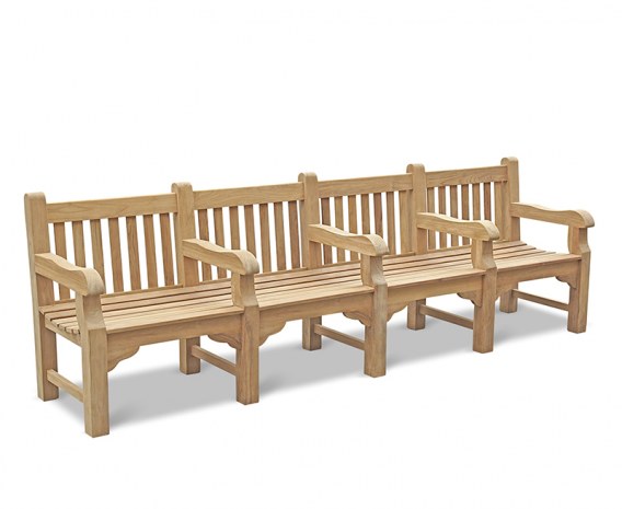 Gladstone Heavy Duty Park Bench with Arms - 3m