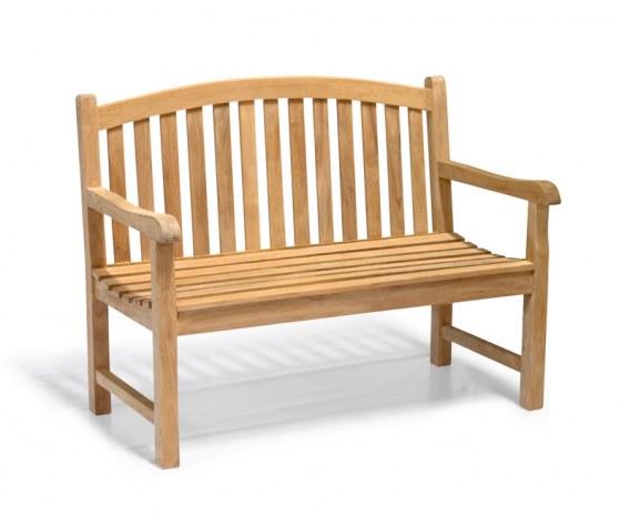 Gloucester 2 Seater Teak Garden Bench - 1.2m