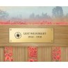 WW1 Centenary Engraved Brass Commemorative Plaque – Standard Size