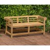 Lutyens-Style Low Back Outdoor Bench