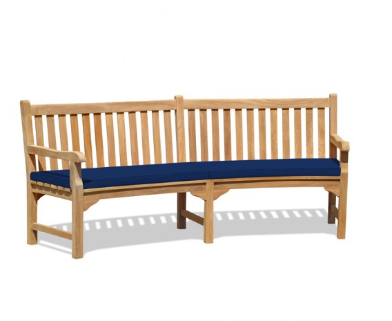 Curved Wooden Garden Bench