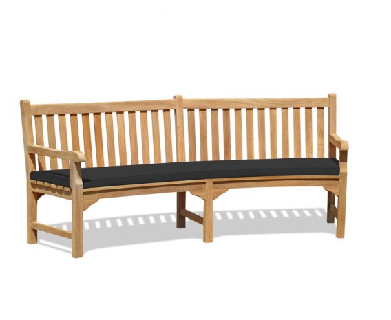 Curved Wooden Garden Bench