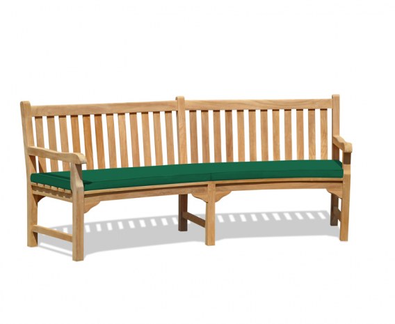 Curved Wooden Garden Bench