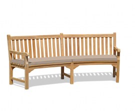 Teak Curved Patio Bench