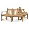 Teak Half Tree Bench