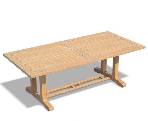 Rectory Rectangular Teak Garden Table - 2.25 x 1.1m