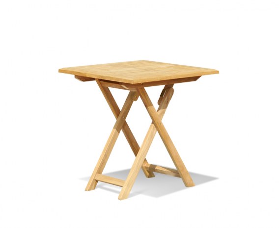 Lymington Square Teak Folding Table - 70cm