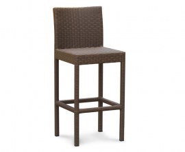 Outdoor Wicker Rattan Bar Stool with Back