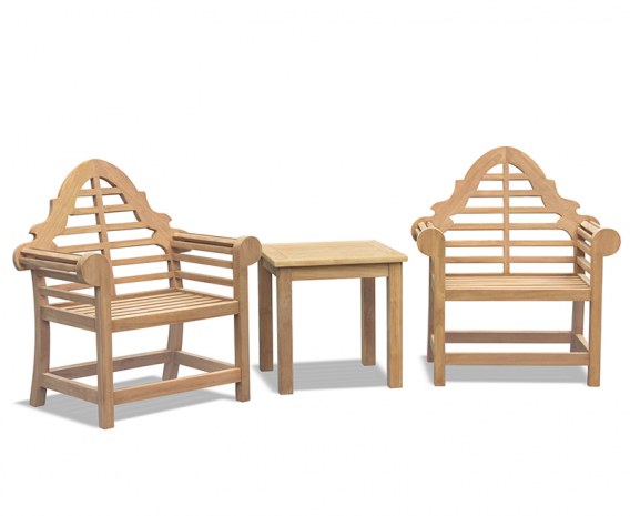 Lutyens-Style Teak Garden Conversation Set