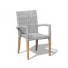 Rattan and Teak Stacking Chair