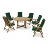 Sissinghurst 6 Seater Round 1.5m Dining Set with Cannes Recliners