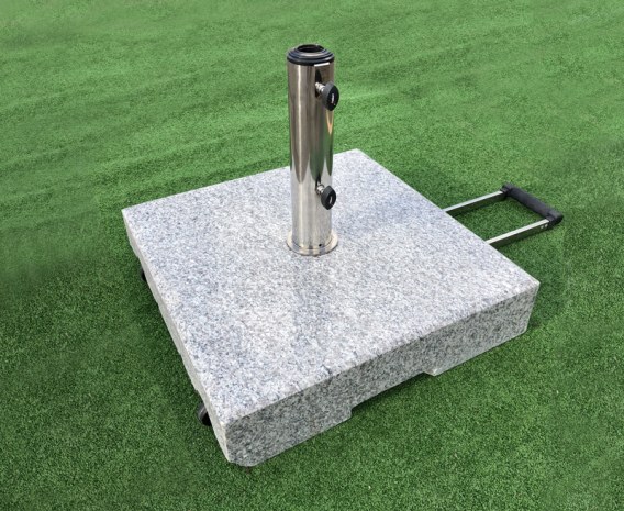 Granite Parasol Base with Wheels - 70kg