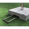 Granite Umbrella Stand with Wheels and Handle