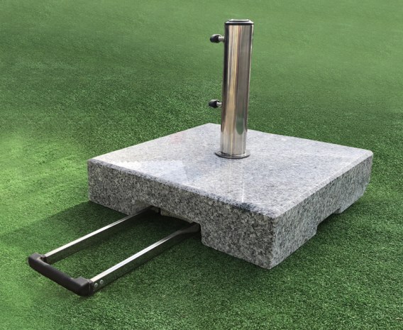 Granite Parasol Base with Wheels - 70kg