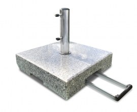 Granite Parasol Base with Wheels - 70kg