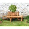 Hexagonal Teak Half Tree Seat