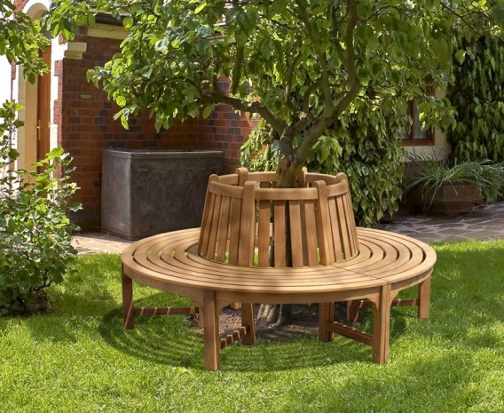 Teak Circular Tree Bench - 1.80m