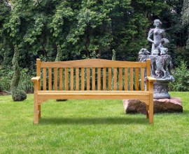 Runnymede Teak 4 Seater Garden Bench - 1.8m