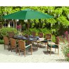 Oxburgh 8 Seater 1.8-2.4m Extendable Table with Cannes Armchairs