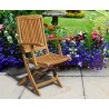 Palma Outdoor Folding Chair with Arms