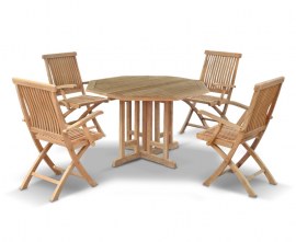 4 Seater Teak Garden Dining Set