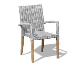 St. Moritz Stacking Garden Armchair in Grey