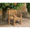 Chunky Teak Outdoor Armchair