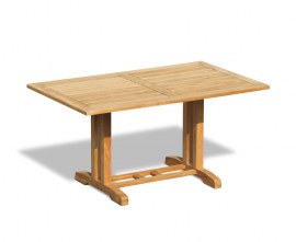 Cornwall Rectangular Teak Garden Table – 1.5m