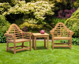 Lutyens-Style Teak Garden Conversation Set