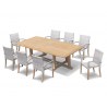 Winchester 8 Seater Teak 2.6m Rectangular Table with St. Moritz Chairs