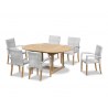 Oxburgh Teak Outdoor Dining Set with Stacking Chairs