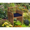 Richmond Teak Contemporary Garden Armchair