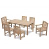 Hampton 6 Seater Rectangular 1.8m Dining Set with Gloucester Chairs