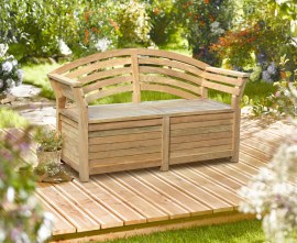 Wellington Garden Storage Bench - 1.65m