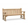 Regent's Park Teak Garden Bench with Sled Legs