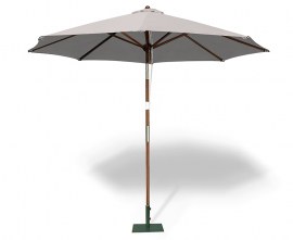 Octagonal Wooden Garden Parasol - 2.5m