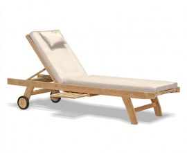 Garden Sun Lounger Cushion Seat Pad