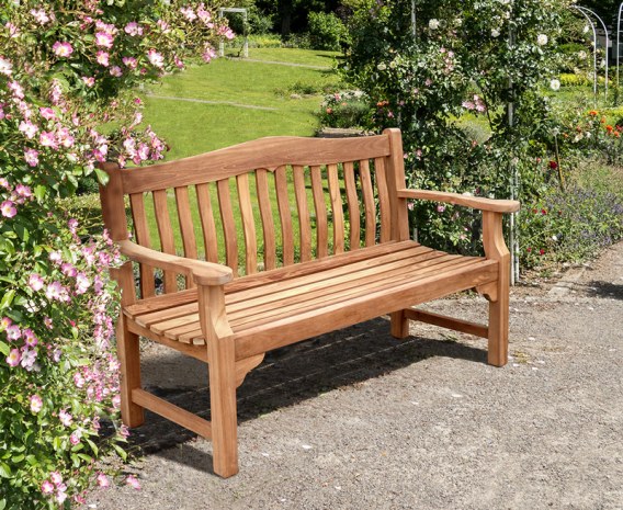 Austen Teak Garden Bench - 1.5m