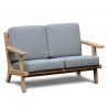 Belmont Teak 2 Seater Mid-century Garden Sofa