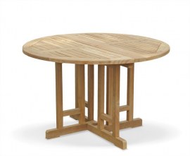 Round Teak Outdoor Dining Set