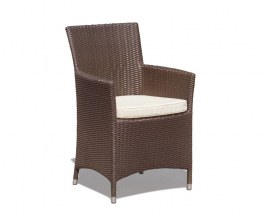 Verona Woven Armchairs in Java Brown with Rectory 2m Table