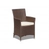 Verona Woven Armchairs in Java Brown with Rectory 2m Table