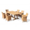 Rectory Teak and Rattan Garden Dining Set